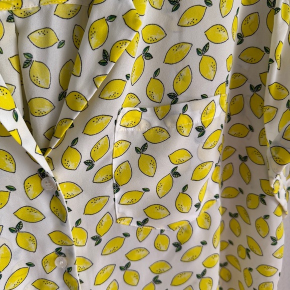 Abound Lemon Pattern Shirt with Yellow Accents - Picture 5 of 5